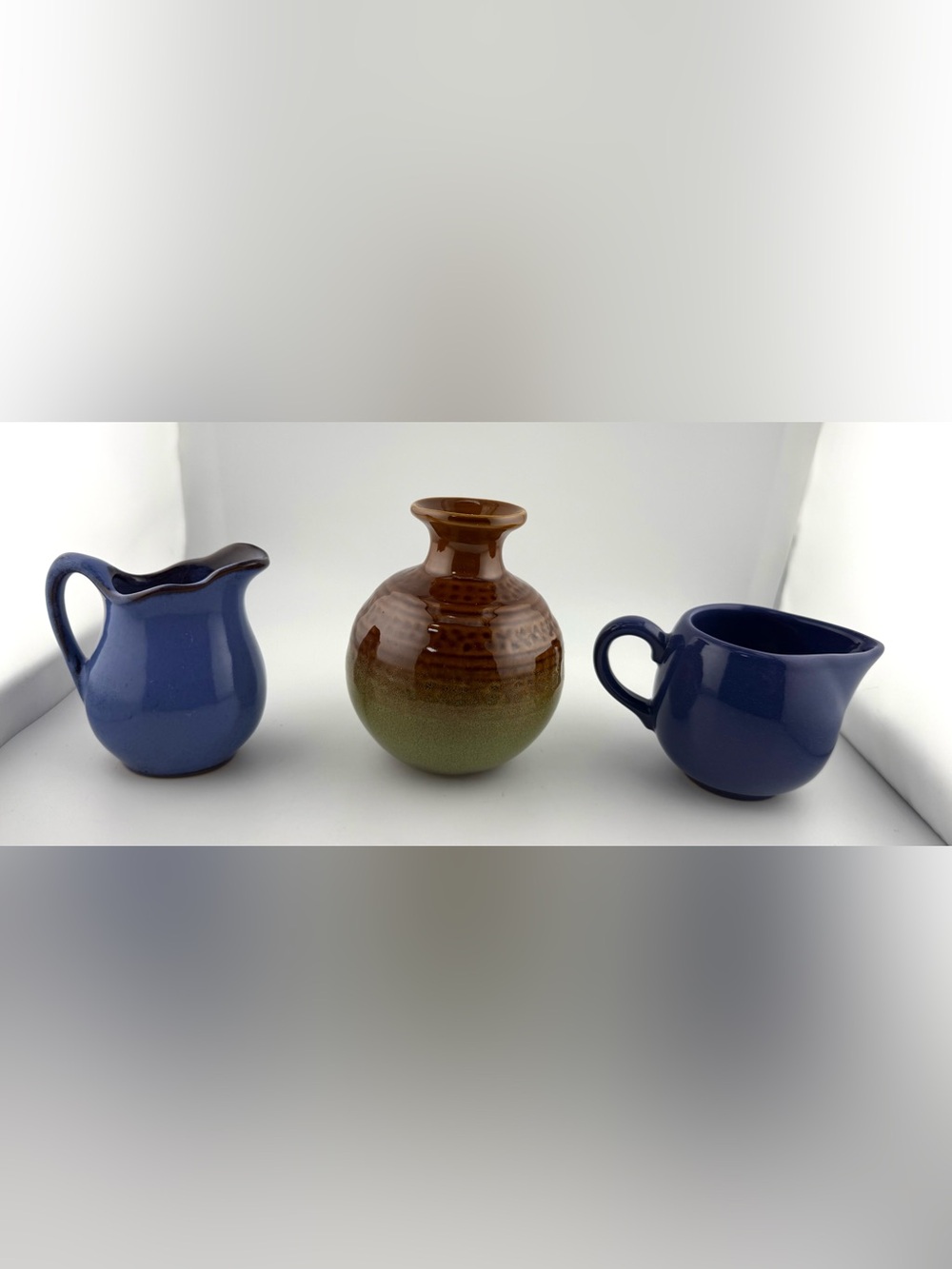 Vintage mid-century ceramic tabletop pottery pieces